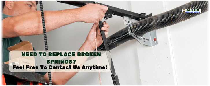 Broken Garage Door Spring Repair Allen, TX